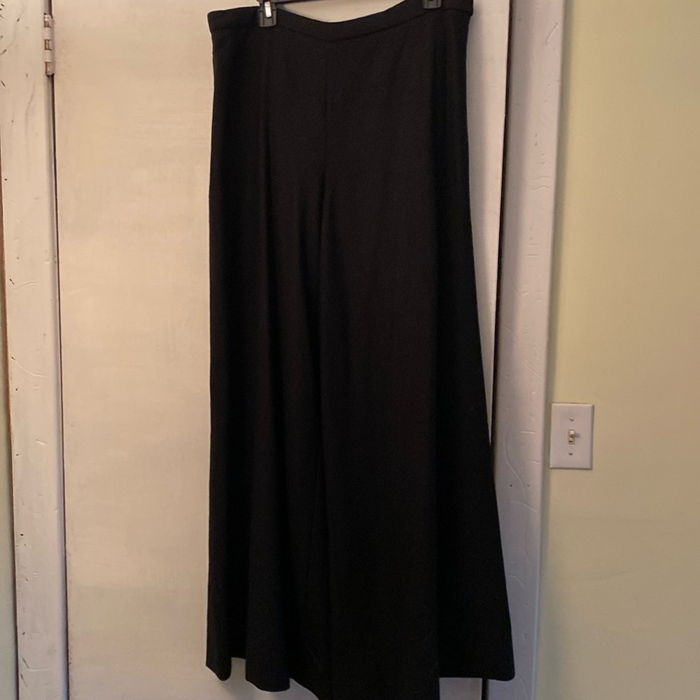 Norman Ambrose 💯Wool Silk Lined Black Wide Leg Pants NeverUsed